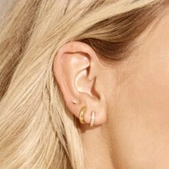Midi Huggie Earrings In Gold 19 Midi Huggie Earrings In Gold -Fashion Accessories Store midi huggie earrings in gold medley jewellery earrings 29482047373471