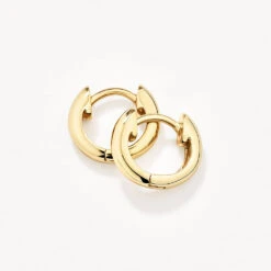 Midi Huggie Earrings In Gold