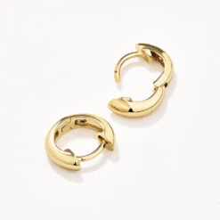 Midi Huggie Earrings In Gold 21 Midi Huggie Earrings In Gold -Fashion Accessories Store midi huggie earrings in gold medley jewellery earrings 36835531751654