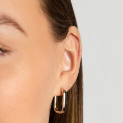 Midi Paperclip Earrings In Gold 21 Midi Paperclip Earrings In Gold -Fashion Accessories Store midi paperclip earrings in gold medley jewellery earrings 38207197937894