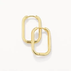 Midi Paperclip Earrings In Gold 15 Midi Paperclip Earrings In Gold -Fashion Accessories Store midi paperclip earrings in gold medley jewellery earrings 38212773839078