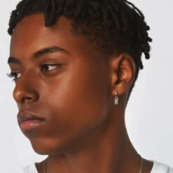 Mini Charm Huggie Earrings In 10k Gold -Fashion Accessories Store mini charm huggie earrings in 10k gold medley jewellery earrings 39144364114150