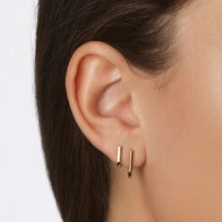 Mini Charm Paperclip Huggie Earrings In 10k Gold 19 Mini Charm Paperclip Huggie Earrings In 10k Gold -Fashion Accessories Store mini charm paperclip huggie earrings in 10k gold medley jewellery earrings 39079985873126