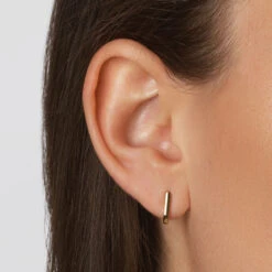 Mini Charm Paperclip Huggie Earrings In 10k Gold 17 Mini Charm Paperclip Huggie Earrings In 10k Gold -Fashion Accessories Store mini charm paperclip huggie earrings in 10k gold medley jewellery earrings 39079988101350