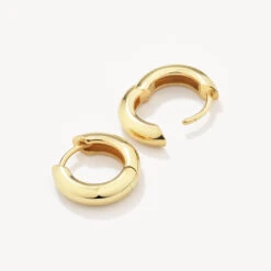 Mini Curve Hoop Earrings In Gold -Fashion Accessories Store mini curve hoop earrings in gold medley jewellery shop now earrings 36827022524646