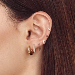 Mini Curve Hoop Earrings In Gold -Fashion Accessories Store mini curve hoop earrings in gold medley jewellery shop now earrings 37643504419046