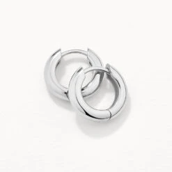 Mini Curve Hoop Earrings In Silver -Fashion Accessories Store mini curve hoop earrings in silver medley jewellery shop now earrings 36855588978918