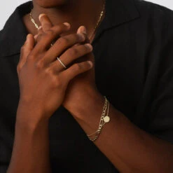 Mini Engravable Circle Bracelet In Gold -Fashion Accessories Store mini engravable circle bracelet in gold medley jewellery bangle bracelet 40473588302054