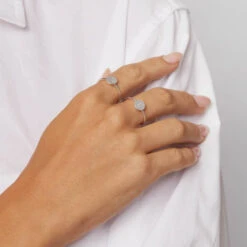 Mini Disc Ring In Silver -Fashion Accessories Store mini engravable disc ring in silver medley jewellery shop now ring 36849014112486