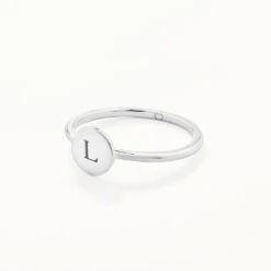 Mini Disc Ring In Silver -Fashion Accessories Store mini engravable disc ring in silver medley jewellery shop now ring 36856663146726