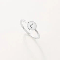 Mini Disc Ring In Silver -Fashion Accessories Store mini engravable disc ring in silver medley jewellery shop now ring 36856663179494