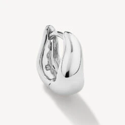 Mini Wave Dome Huggies In Silver 14 Mini Wave Dome Huggies In Silver -Fashion Accessories Store mini wave dome huggies in silver medley jewellery earrings 39932648980710