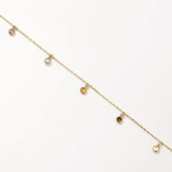 Multi Gemstone Droplet Bracelet In 10k Gold -Fashion Accessories Store mutli gemstone droplet bracelet in 10k gold medley jewellery bangle bracelet 41223627342054