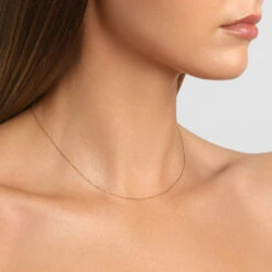 Fine Diamond Cut Cable Chain In 10k Gold -Fashion Accessories Store necklace 38693016076518