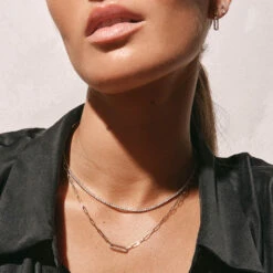 Diamond Tennis Necklace In 10k Gold -Fashion Accessories Store necklace 39414719742182