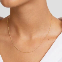 Oh So Fine Figaro Chain In Gold -Fashion Accessories Store oh so fine figaro chain in gold medley jewellery australia necklace 36381023731942