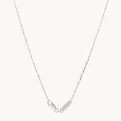 Oh So Fine Figaro Chain Necklace In Silver -Fashion Accessories Store oh so fine figaro chain in silver medley jewellery necklace 39064649793766