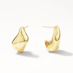 Organic Drop Earrings In Gold -Fashion Accessories Store organic drop earrings in gold medley jewellery earrings 41810465194214