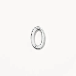 Oval Pendant Clasp In Silver