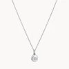 Engravable Oval Mini Locket Necklace In Silver