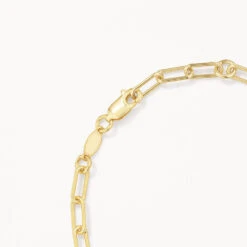 Paperclip Chain Bracelet In Gold -Fashion Accessories Store paperclip chain bracelet in gold medley jewellery shop now bangle bracelet 38219827151078
