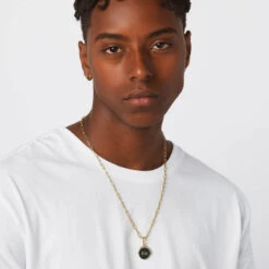 Paperclip Chain Necklace In Gold -Fashion Accessories Store paperclip chain necklace in gold medley jewellery necklace 39144333410534