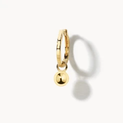 Plain Ball Charm In 10k Gold -Fashion Accessories Store plain ball charm in 10k gold medley jewellery earrings 39076783489254