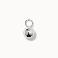 Plain Ball Charm In Silver