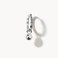 Plain Ball Charm In Silver -Fashion Accessories Store plain ball charm in silver medley jewellery earrings 39076759666918