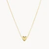 Plain Heart Necklace In 10k Gold