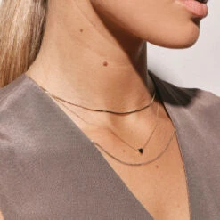 Plain Heart Necklace In 10k Gold -Fashion Accessories Store plain heart necklace in 10k gold medley jewellery necklace 39432927903974