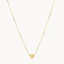 Plain Heart Necklace In 10k Gold -Fashion Accessories Store plain heart necklace in 10k gold medley jewellery necklace 39966746280166