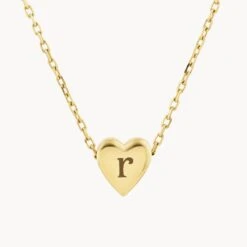 Plain Heart Necklace In 10k Gold -Fashion Accessories Store plain heart necklace in 10k gold medley jewellery necklace 42017000980710