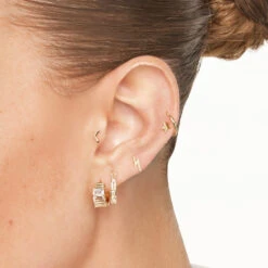 Plain Star Stud Earrings In 10k Gold -Fashion Accessories Store plain star stud earrings in 10k gold medley jewellery earrings 41223670530278