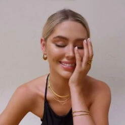 Polished Plain Bangle In Gold -Fashion Accessories Store polished plain bangle in gold medley jewellery bangle bracelet 28777046114463