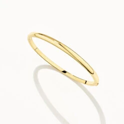 Polished Plain Bangle In Gold