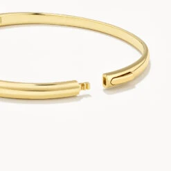 Polished Plain Bangle In Gold -Fashion Accessories Store polished plain bangle in gold medley jewellery bangle bracelet 37533107978470