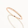Polished Plain Bangle In Rose Gold