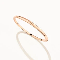 Polished Plain Bangle In Rose Gold