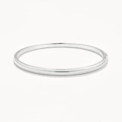 Polished Plain Bangle In Silver -Fashion Accessories Store polished plain bangle in silver medley jewellery bangle bracelet 37533094609126