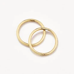 Polished Sleeper Earrings In 10k Gold