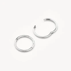 Polished Sleeper Earrings In Silver -Fashion Accessories Store polished sleeper in sterling silver medley jewellery earrings 36835442688230