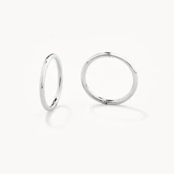 Polished Sleeper Earrings In Silver -Fashion Accessories Store polished sleeper in sterling silver medley jewellery earrings 36835442720998