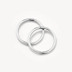 Polished Sleeper Earrings In Silver