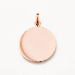 Full Moon Pendant In Rose Gold -Fashion Accessories Store rose gold engravable full moon circle pendant medley jewellery pendant 36836943790310