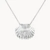 Shell Pendant Necklace In Silver