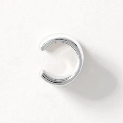 Split Band Single Ear Cuff In Silver -Fashion Accessories Store split band single ear cuff in silver medley jewellery earrings 41810536562918