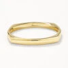 Square Edge Bangle In Gold