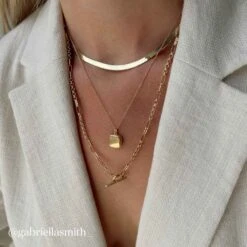 Engravable Square Locket Necklace In Gold -Fashion Accessories Store square gold locket necklace medley jewellery necklace 28046464581791