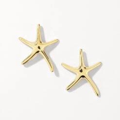 Starfish Stud Earrings In Gold -Fashion Accessories Store starfish stud earrings in gold medley jewellery earrings 42638511735014